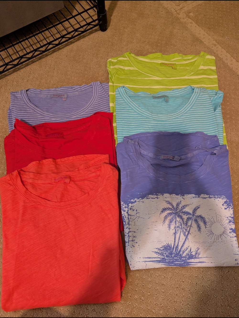 Fresh Produce Womens' Mixed Color Long Sleeve Tees - 6-Pack